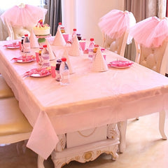 Disposable Plastic Tablecloth for Parties - Convenient and Durable