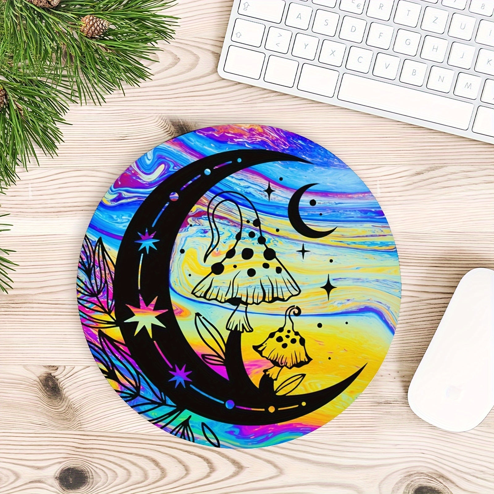 Moon Fairy Mouse Pad 7.87 X 7.87 Inc