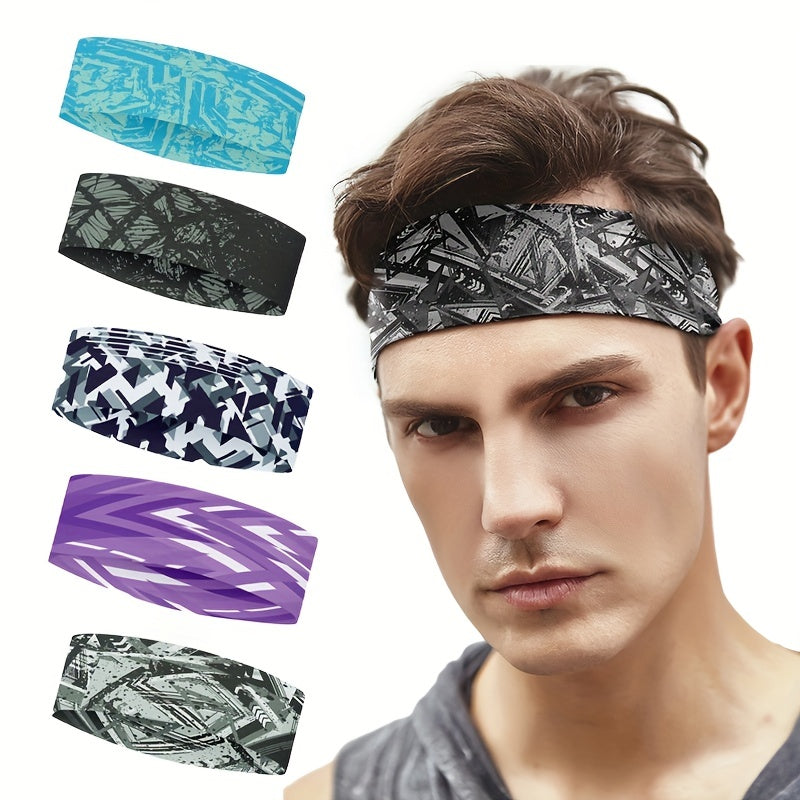 Moisture Wicking Non Slip Headband for Running Yoga Sports