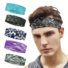 Moisture Wicking Non Slip Headband for Running Yoga Sports