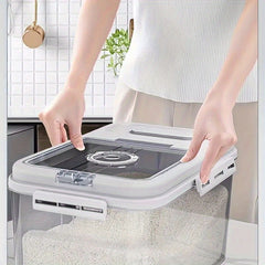 Insect-proof Sealed Rice Bucket w/Measuring Cup Kitchen Rice Tank