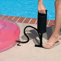 Portable Manual Air Pump with Extended Hose for Inflatables
