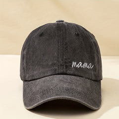 Unisex Sunshade Adjustable Baseball Cap MAMA Embroidery