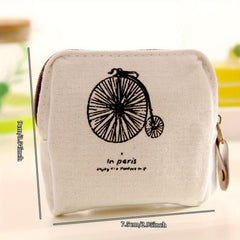 Zero Wallet Coin Bag Small Canvas Change Bag Creative Design