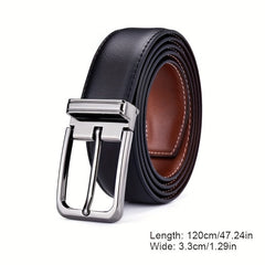 Leather Buckle Men's Comfortable Classic Belt For Occasions