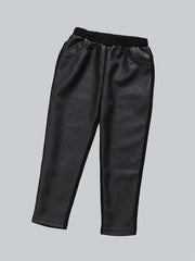 Boys Faux Leather Long Pants Spring Autumn Kids Clothing
