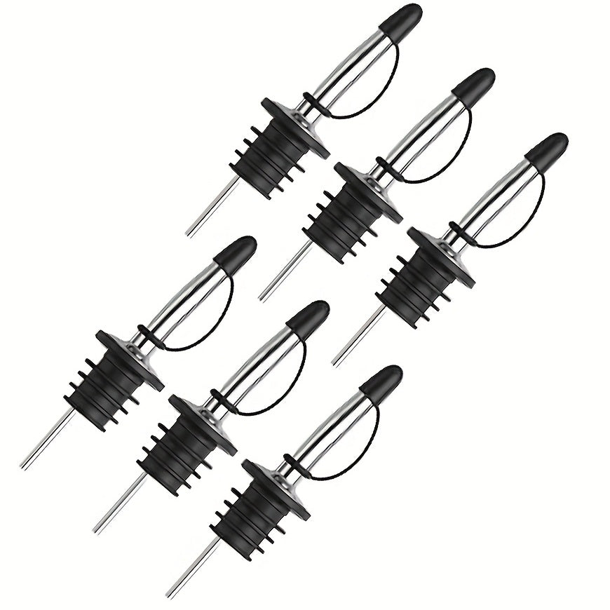 12pcs Pour Spout For Liquor Bottles Stainless Steel Tapered Speed Wine Pourers