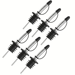 12pcs Pour Spout For Liquor Bottles Stainless Steel Tapered Speed Wine Pourers