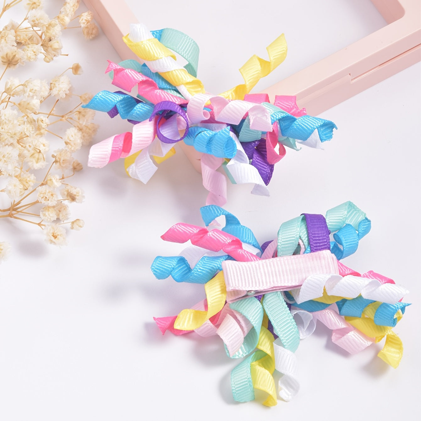Adorable Rainbow Hair Clips for Girls