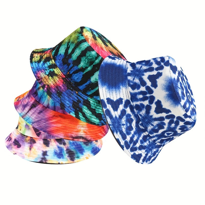 Print Double-sided Fisherman Hat Outdoor Sun Visor Hat Men Women