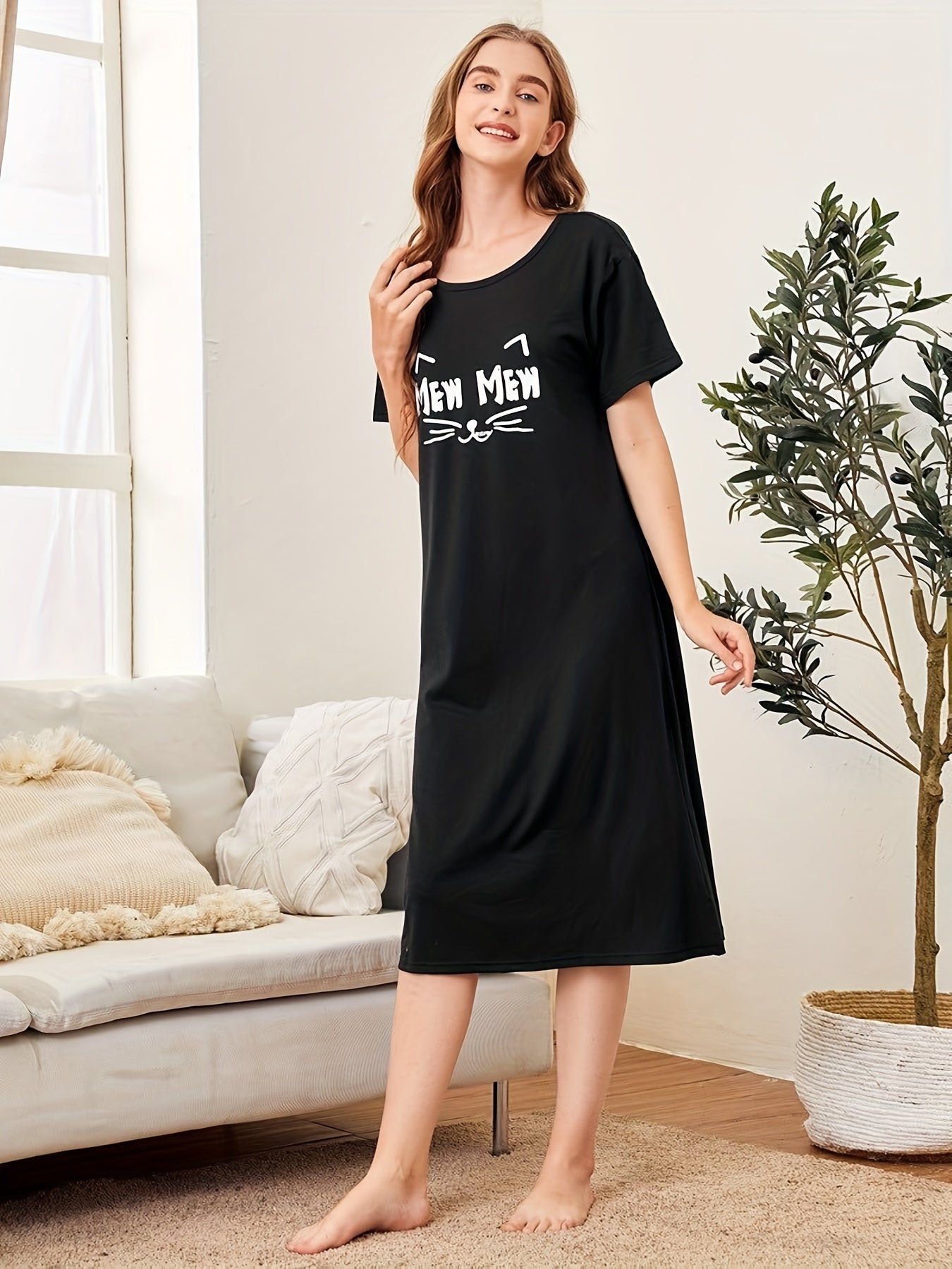 Women's Lounge Dress & Comfy Home Dress