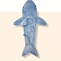 Shark Wearable Blanket Soft Flannel Sleeping Bag for Camping