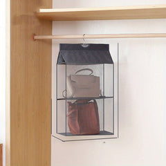 4-Layer Hanging Purse Organizer Closet Wardrobe Space Saving Bag