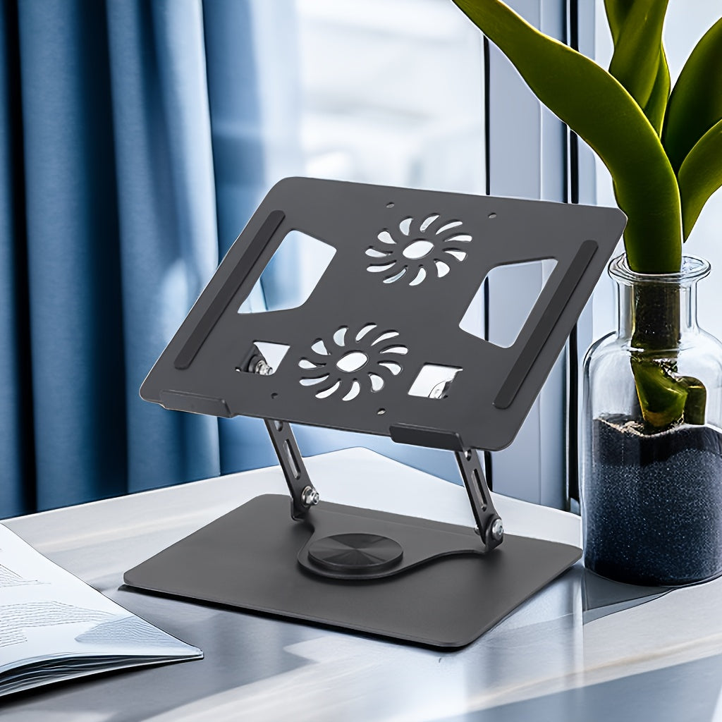 Laptop Stand Tablet Holder 360 Degree Rotation Anti Slip Adjustable Height Stand