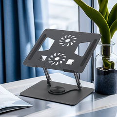 Laptop Stand Tablet Holder 360 Degree Rotation Anti Slip Adjustable Height Stand