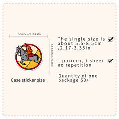 50pcs Western Cowboy Stickers for Motorcycles Laptops DIY Projects