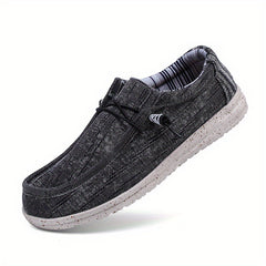 Men's Breathable Slip On Loafer Shoes Lightweight Canvas Sneakers