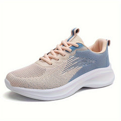 Women's Mesh Tennis Sports Shoes Lightweight Breathable Non-Slip Walking Shoes