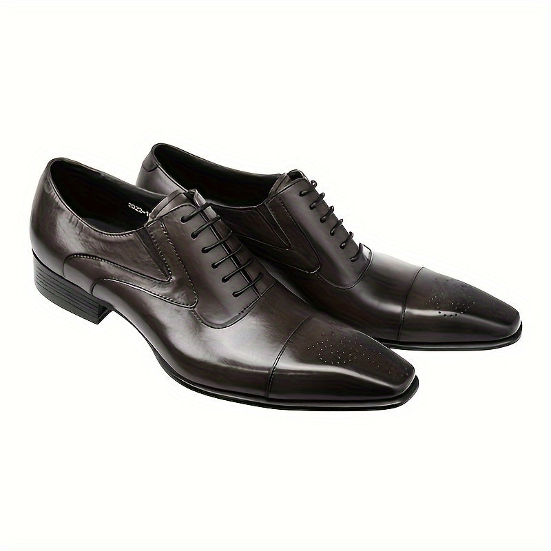 Men's Square Toe Oxford Shoes Non Slip Dress Shoes