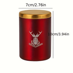 Smoke Pipe With Cover Tea Can Car Storage Can Sealing Cartridge