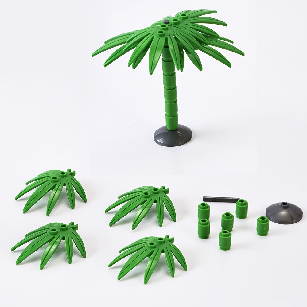 DIY Beach Palm Tree Coconut Building Blocks Green 8 Tall 8 Wide 8 Deep