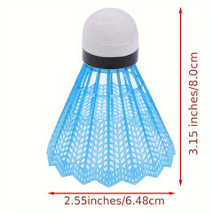 12pcs Colorful Plastic Badminton Shuttlecocks