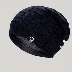 Men's Thick Padded Knitted Cap for Winter