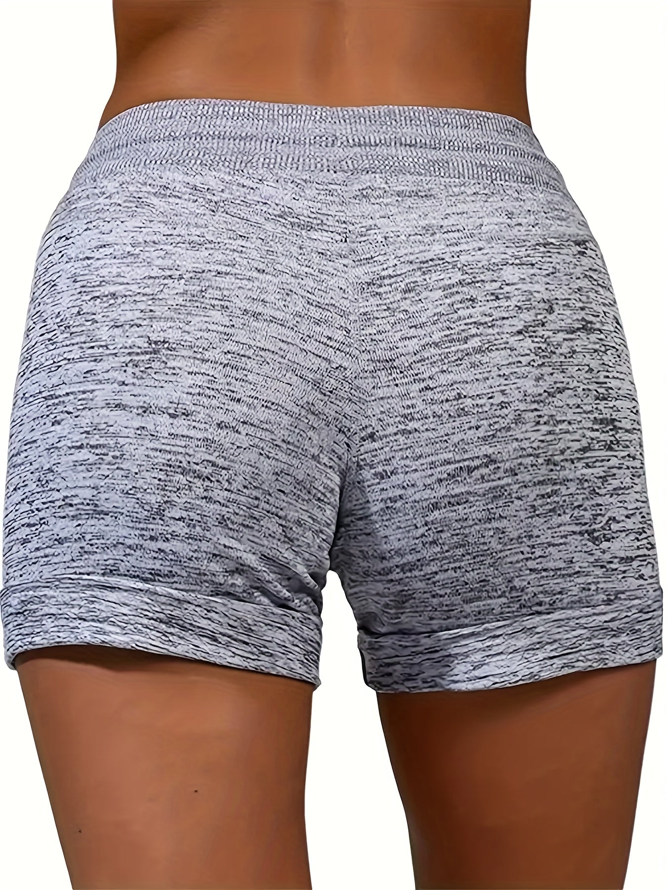 Flower & Letter Drawstring Shorts for Spring & Summer