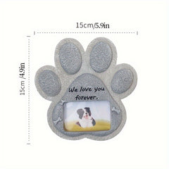 Pet Memorial Stone Resin Cremation Grave Tombstone With Photo Frame