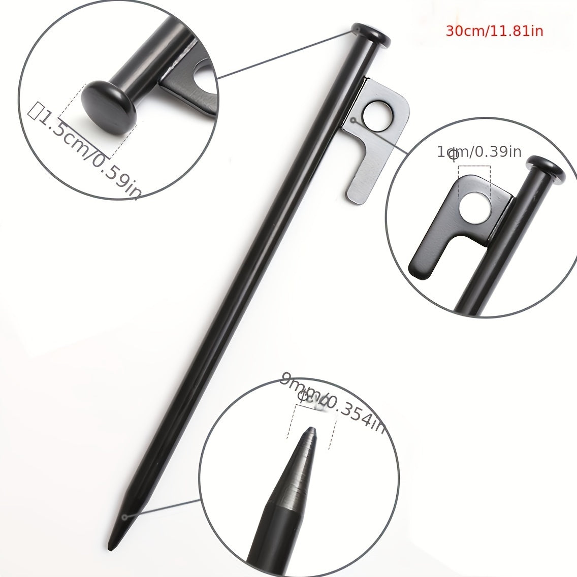 Steel Camping Tent Ground Nails Canopy Pegs