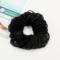 100pcs High Elasticity Leather Rubber Band