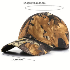 Unisex Sunshade Leaf Bionic Camouflage Baseball Cap