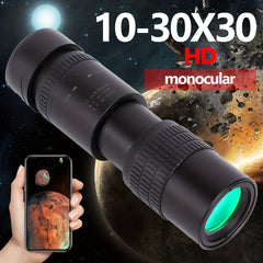 Portable Monocular Telescope 30X30 Extendable Zoom Handheld 10x Telescope