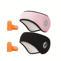 2 Ear Muffs 2 Pairs Noise Canceling Plugs Unisex Sports Headband Travel Set