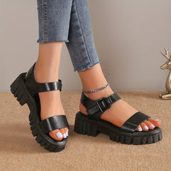 Women's Platform Ankle Strap Sandals Open Toe Anti-Skid Shoes