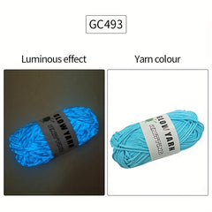 4pcs Glow In The Dark Yarn Luminous Cotton Yarn DIY Knitting Crocheting Supplies