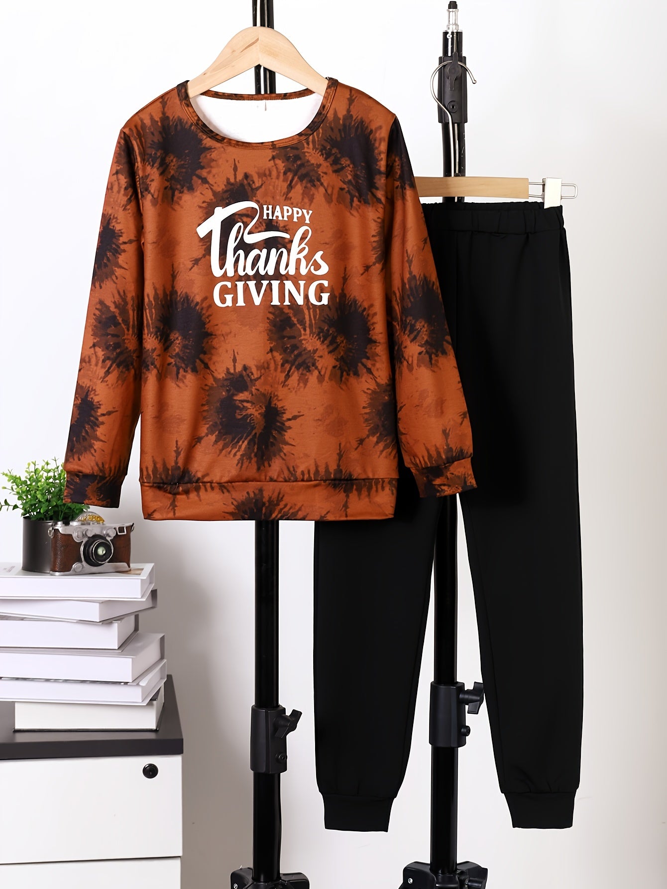 Boy's HAPPY THANKSGIVING Tie Dye 2pcs Set