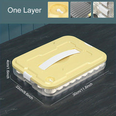 Large Capacity Refrigerator Storage Box Portable Egg Box Non Stick Bottom