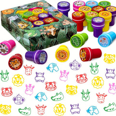 Jungle Adventure Wild Animal Stamps Birthday Party Favors