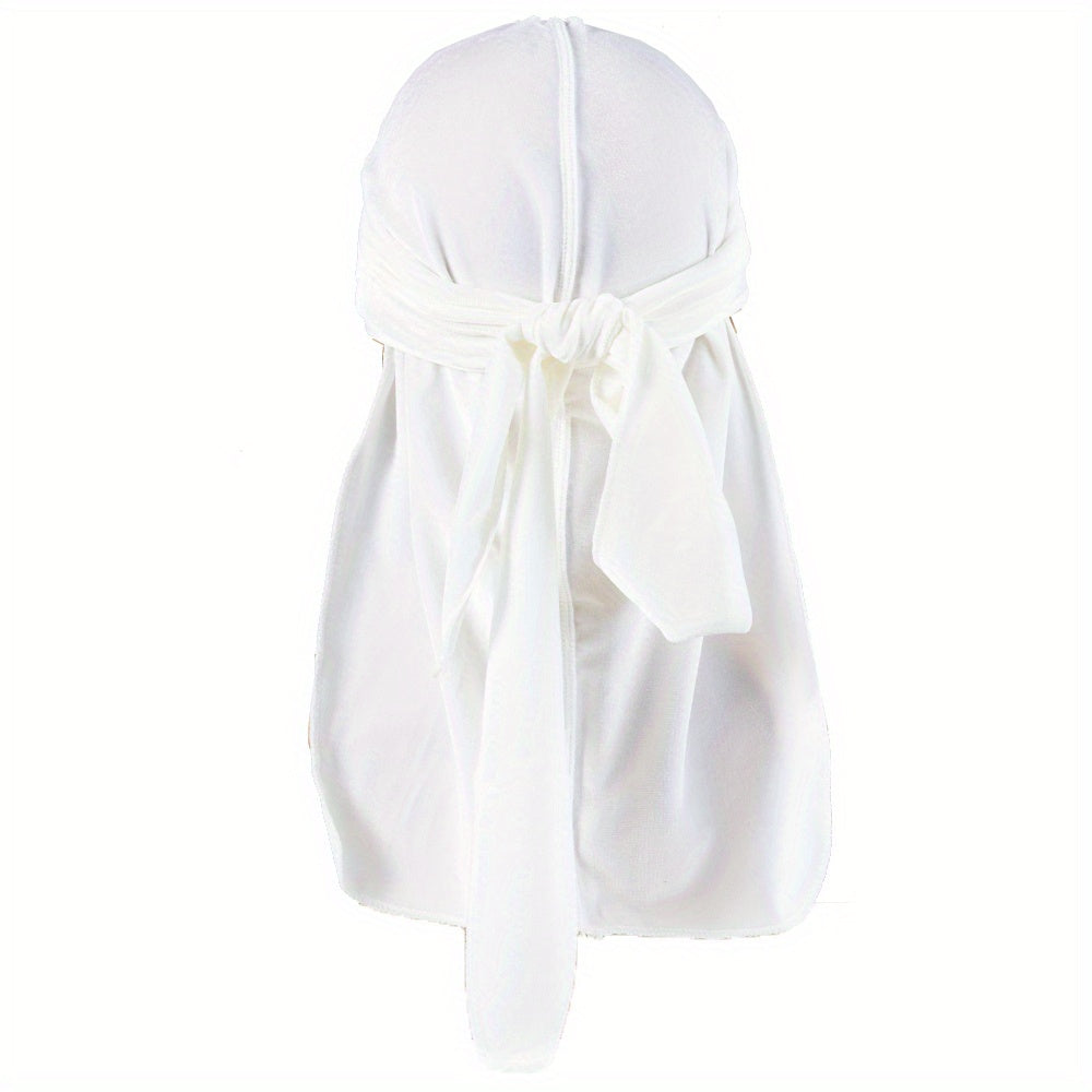 Velvet Durags For Men Long Tail Doo Rag Velvet Men Du Rag Bandana Durag