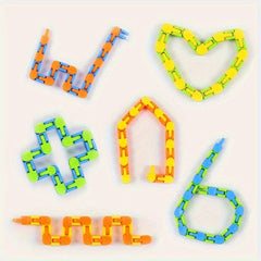 24 Link DIY Relaxation Chain - Transformable into Various Shapes - 8pcs
