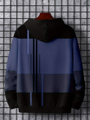 Graphic Hoodie With Kangaroo Pocket Loose Hooded Pullover