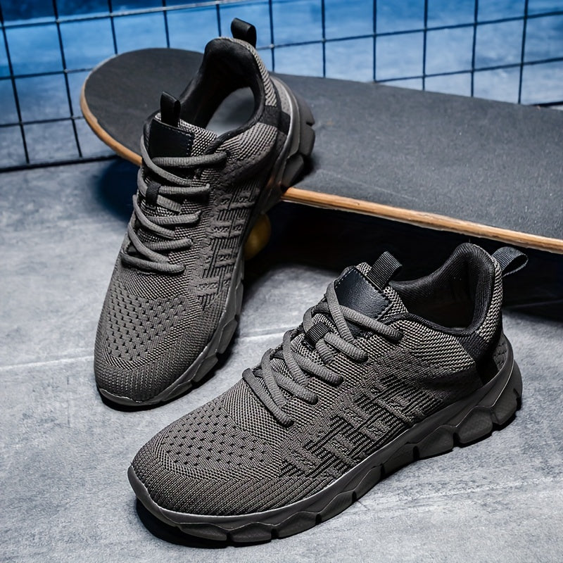 Boys Woven Knit Sneakers for Outdoor Activities