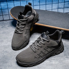 Boys Woven Knit Sneakers for Outdoor Activities