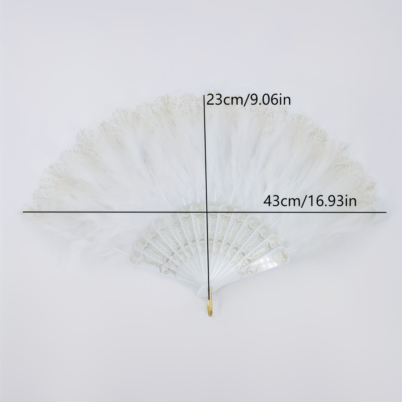 Women's Plush Folding Fan Dance Performance Fan Photography Props