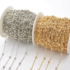 3 Meter Link Clip Beads Chains For Necklace Bracelet DIY