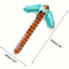 Pixel Style Inflatable Pickaxe Balloon Party Decoration