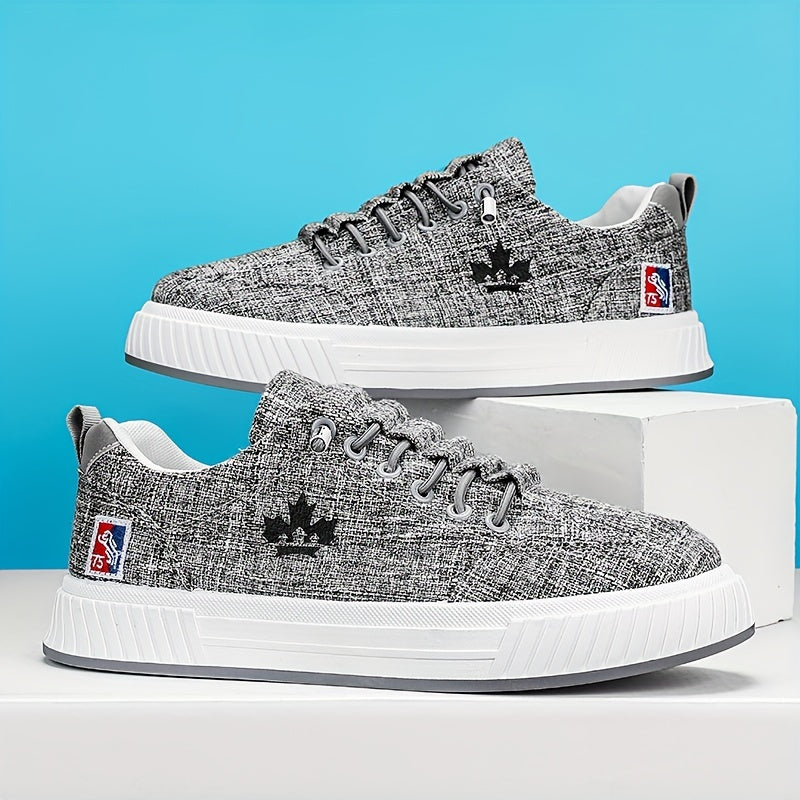 Men's Skate Shoes Lace Up Non Slip Sneakers