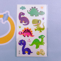 Waterproof Cartoon Dinosaur Temporary Tattoos