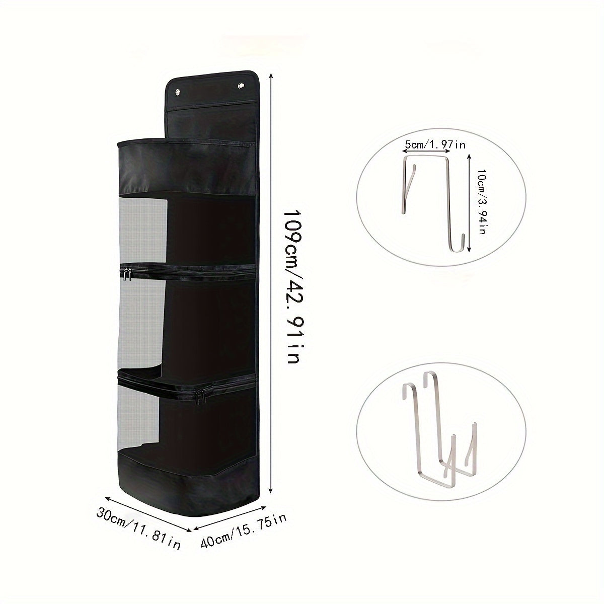 Basketball Hanging Storage Bag Over the Door Toy Organizer Sports Equipment
